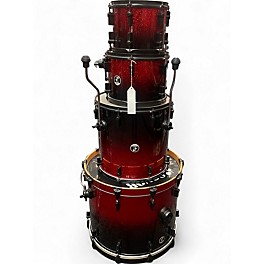 Used SONOR 4 Piece Force 3007 Red Sparkle Drum Kit