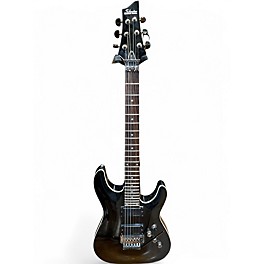 Used Schecter Guitar Research DIAMOND 6 FR Black Solid Body Electric Guitar