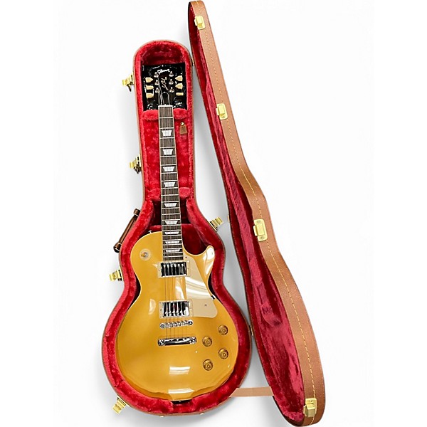 Used Gibson Les Paul Standard 1950S Neck Gold Top Solid Body Electric Guitar