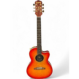Used 1999 Epiphone Chet Atkins SST Cherry Sunburst Acoustic Electric Guitar