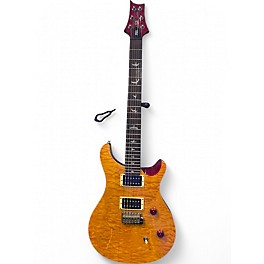 Used PRS SE Custom 24 Amber Solid Body Electric Guitar