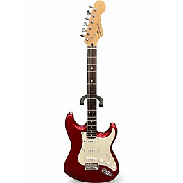 Used Squier Standard Stratocaster Candy Apple Red Solid Body Electric Guitar