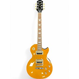 Used Epiphone Slash Signature Les Paul Classic FLAME YELLOW Solid Body Electric Guitar