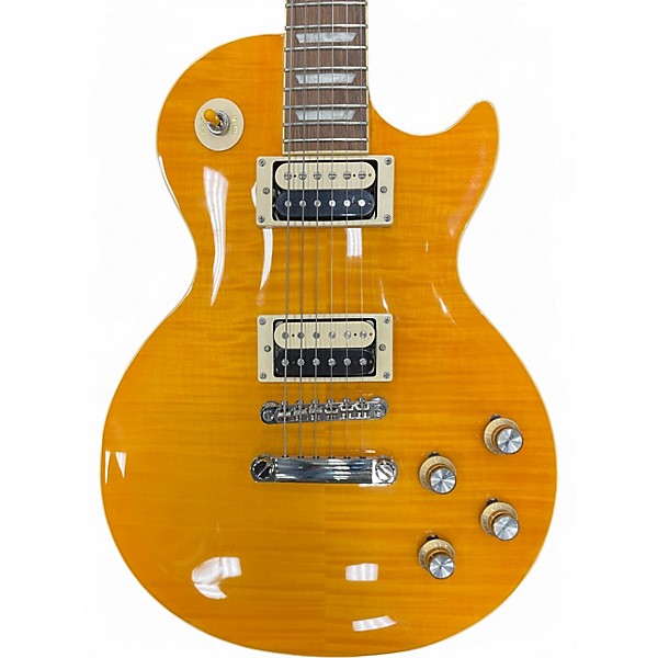 Used Epiphone Slash Signature Les Paul Classic FLAME YELLOW Solid Body Electric Guitar