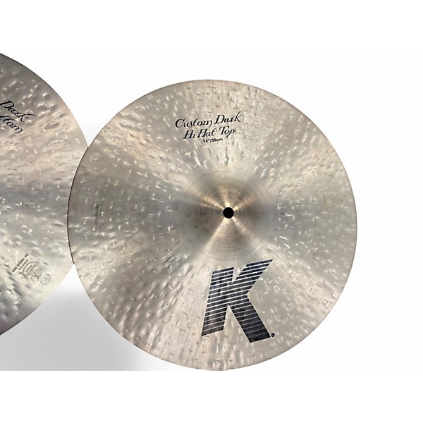 Used Zildjian 14in K Custom Dark Hi Hat Pair Cymbal
