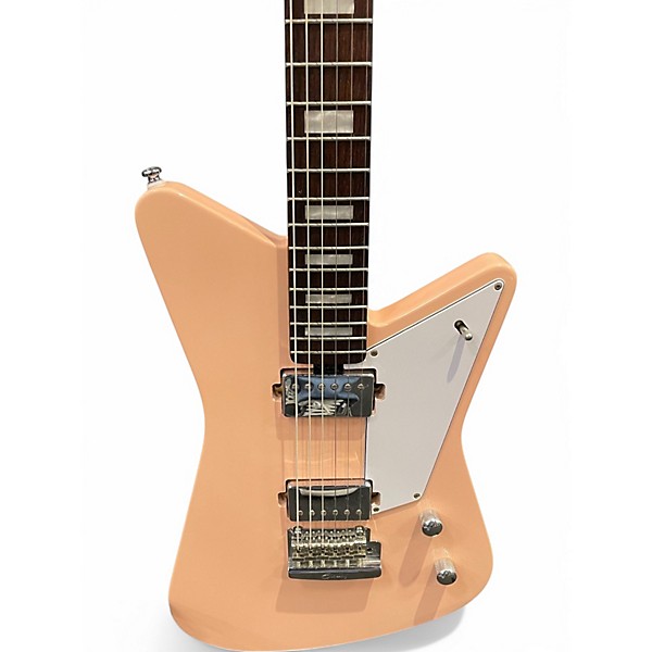 Used Sterling by Music Man Mariposa Pueblo Pink Solid Body Electric Guitar