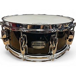 Used Yamaha 5.5X14 Recording Custom Snare Solid Black Drum