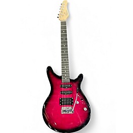Used Rogue ROCKETEER Crimson Red Burst Solid Body Electric Guitar