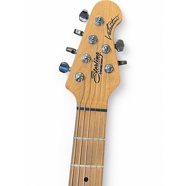 Used Sterling by Music Man VALENTINE TRANS BUTTERMILK Solid Body Electric Guitar