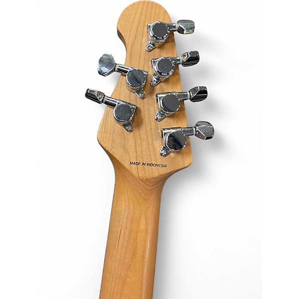 Used Sterling by Music Man VALENTINE TRANS BUTTERMILK Solid Body Electric Guitar