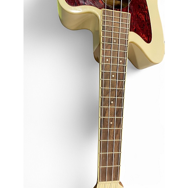 Used Fender fullerton jmz uke olw Olympic White Ukulele