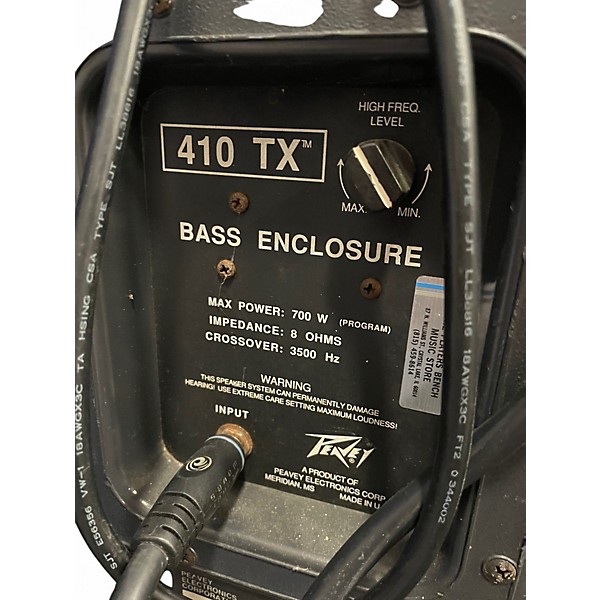 Used Peavey 410TX Bass Cabinet