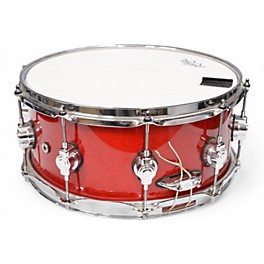 Used DW 6.5X14 Performance Series Snare RED Drum