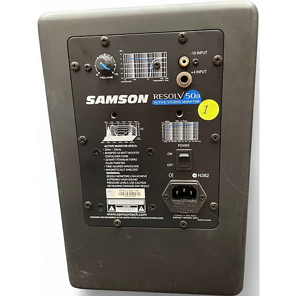 Used Samson Resolv 50a Pair Powered Monitor