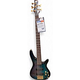 Used 2020s Ibanez SDGR Turquoise Electric Bass Guitar