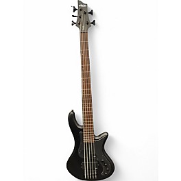 Used Schecter Guitar Research STILETTO STEALTH 5 STRING Satin Black Electric Bass Guitar