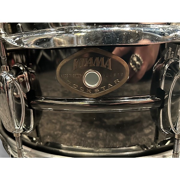 Used TAMA 5.5X14 Rockstar Series Snare Black Nickel Drum