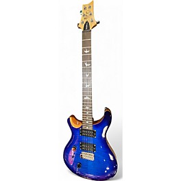 Used PRS SE Custom 24 Left Handed Blue Solid Body Electric Guitar