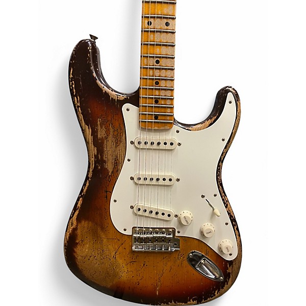 Used 2022 Fender Custom Shop LTD Red Hot Stratocaster Chocolate Three Tone Burst Solid Body Electric Guitar
