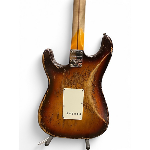 Used 2022 Fender Custom Shop LTD Red Hot Stratocaster Chocolate Three Tone Burst Solid Body Electric Guitar