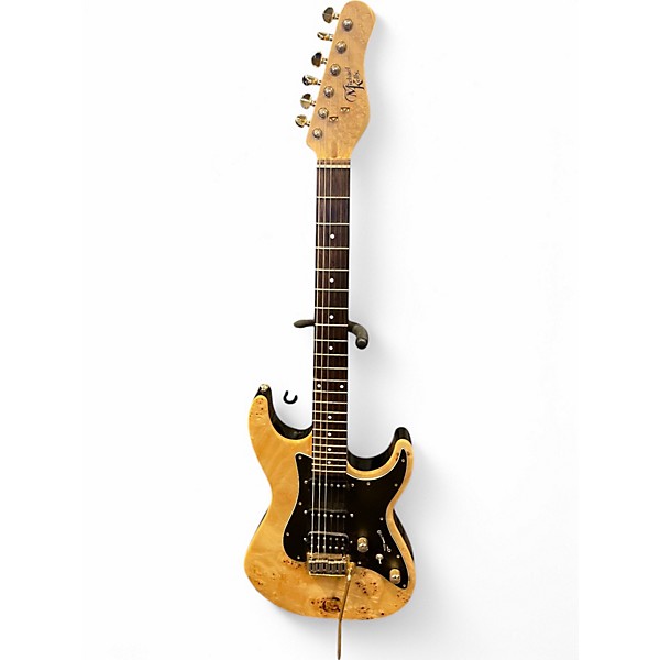 Used Michael Kelly CUSTOM COLLECTION 60  Natural Burl Solid Body Electric Guitar