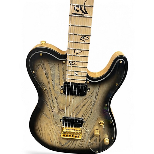 Used Schecter Guitar Research MEEGS Charcoal Burst Solid Body Electric Guitar