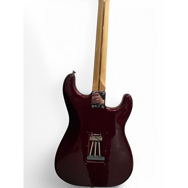 Used Fender Standard Stratocaster Burgundy Solid Body Electric Guitar