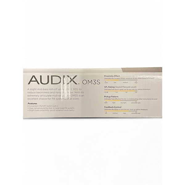 Used 2012 Audix OM3S Dynamic Microphone