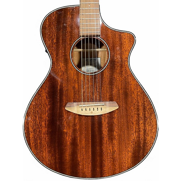 Used Breedlove Discovery Concert Cutaway Mahogany Acoustic Electric Guitar