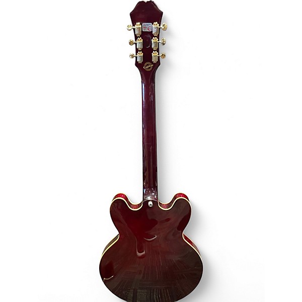 Used Epiphone Used Epiphone Riviera Custom P93 Cherry Hollow Body 