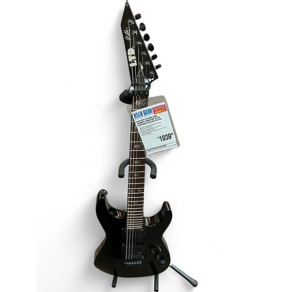 Used ESP LTD KH602 Kirk Hammett Signature Black Solid Body