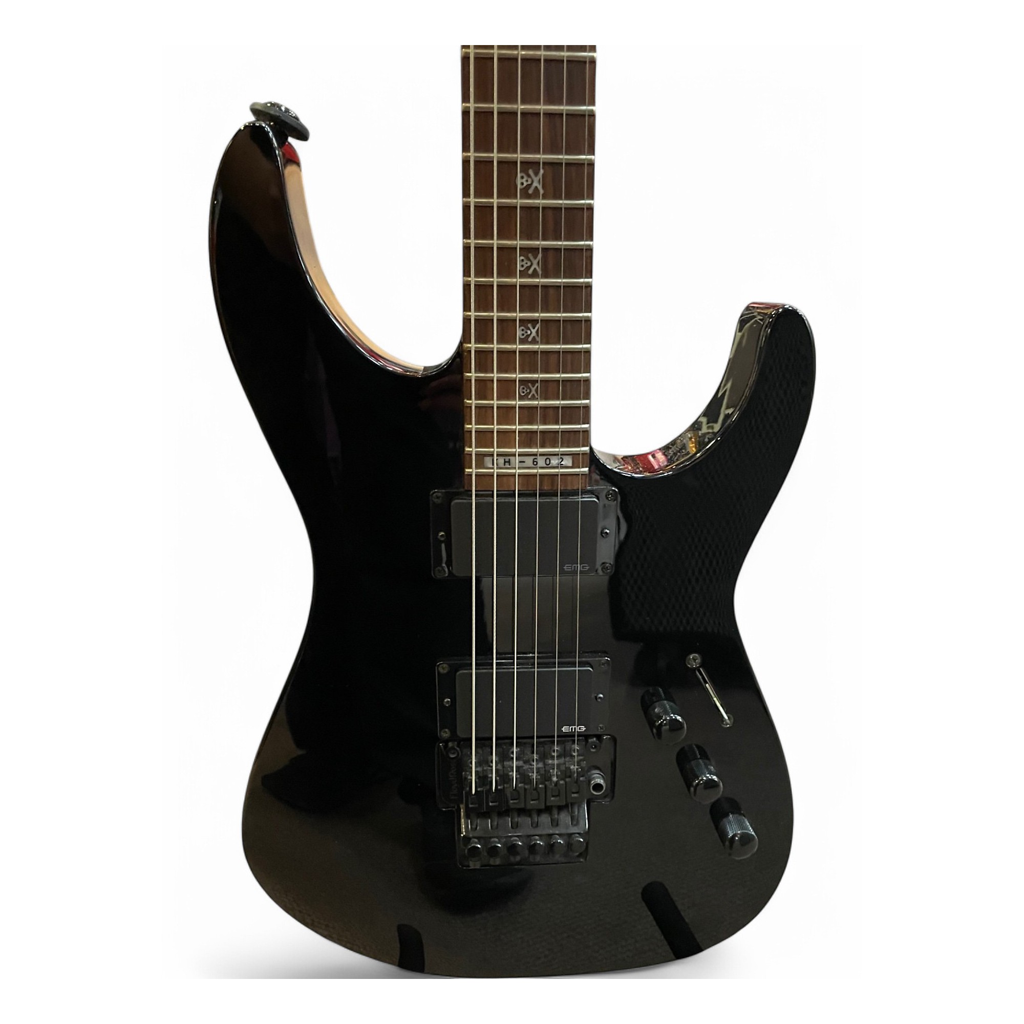 Used ESP LTD KH602 Kirk Hammett Signature Black Solid Body