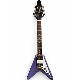 Used Epiphone 1958 Korina Flying V Purple GLITTER Solid Body Electric Guitar