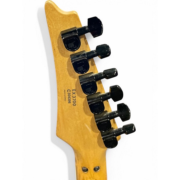 Used Ibanez EX3700 RED FLAME TRANSPARENT Solid Body Electric Guitar