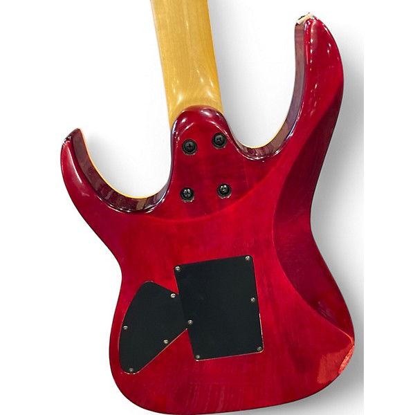 Used Ibanez EX3700 RED FLAME TRANSPARENT Solid Body Electric Guitar