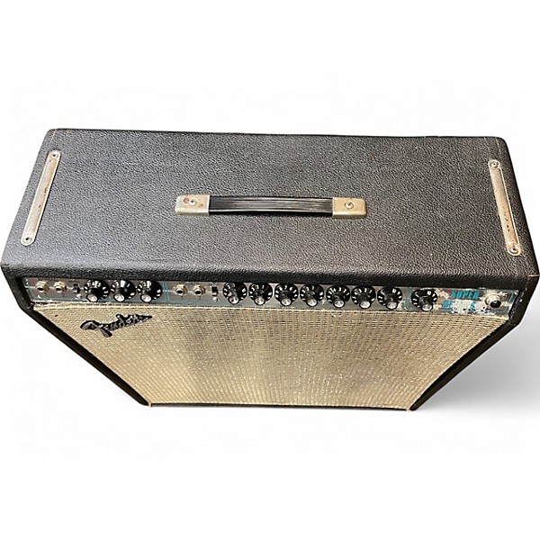 Vintage 1973 Fender Super Reverb Silver Panel Tube Guitar Combo Amp