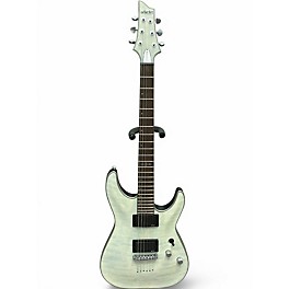 Used 2024 Schecter Guitar Research C1 Platinum Trans White Solid Body Electric Guitar