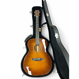 Used Martin Custom Shop OM-14F Mahogany Burst Acoustic Guitar