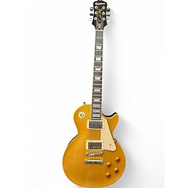 Used 2017 Epiphone Les Paul Standard Gold Top Solid Body Electric Guitar