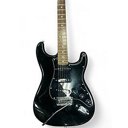 Used 2010 Squier Affinity Stratocaster Black Solid Body Electric Guitar