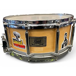 Used Pearl 14in maple shell free floating Natural Drum