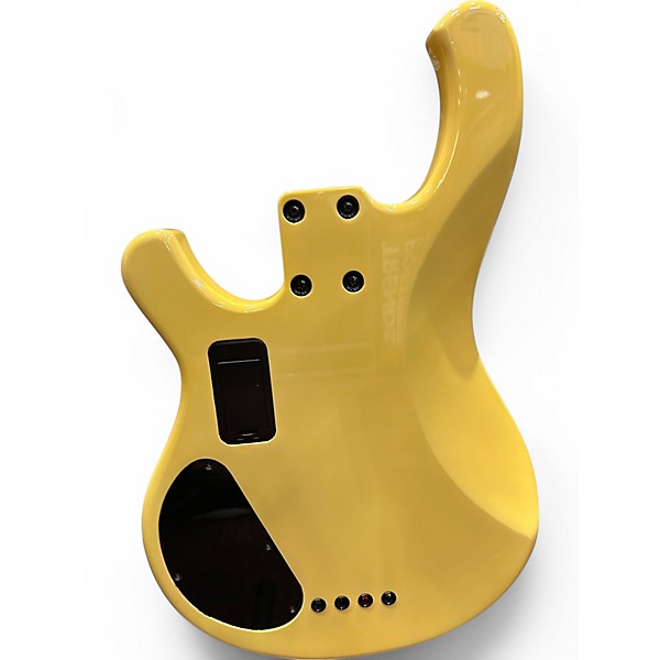 Used Chowny retrovibe barracuda yellow Electric Bass Guitar