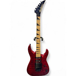Used Jackson JS34Q Dinky Trans Red Solid Body Electric Guitar