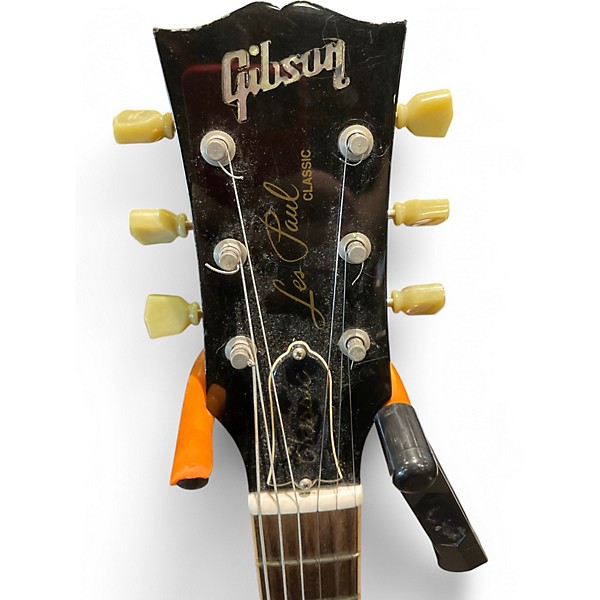 Used 2005 Gibson Les Paul Classic Black Solid Body Electric Guitar