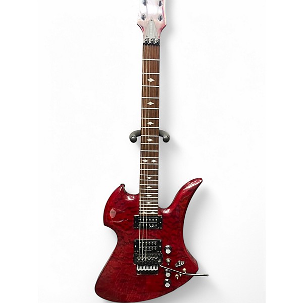 Used B.C. Rich MICKINGBIRD LEGACY ST FLOYD ROSE Trans Red Solid Body Electric Guitar