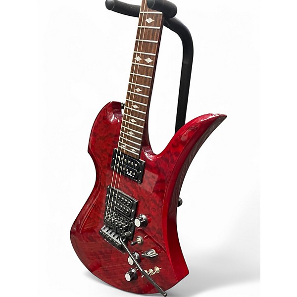 Used B.C. Rich MICKINGBIRD LEGACY ST FLOYD ROSE Trans Red Solid Body Electric Guitar