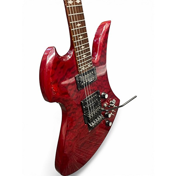 Used B.C. Rich MICKINGBIRD LEGACY ST FLOYD ROSE Trans Red Solid Body Electric Guitar