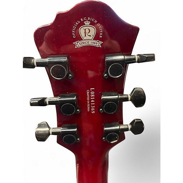 Used B.C. Rich MICKINGBIRD LEGACY ST FLOYD ROSE Trans Red Solid Body Electric Guitar