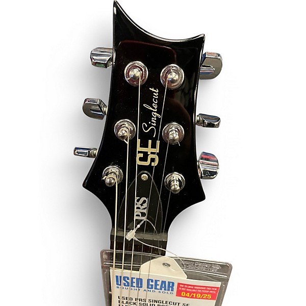 Used PRS Singlecut SE Black Solid Body Electric Guitar
