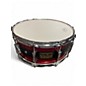Used Pork Pie USA 14X6 8 Ply Maple Snare Red / Black Sparkle Drum thumbnail
